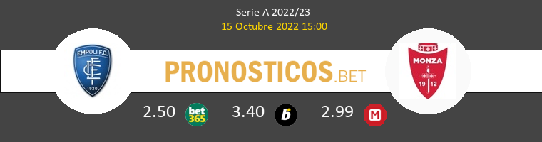 Empoli vs AC Monza Pronostico (15 Oct 2022) 1