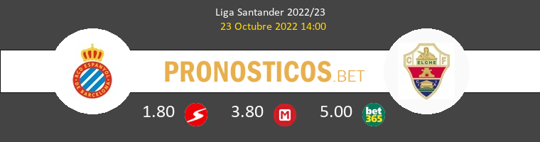 Espanyol vs Elche Pronostico (23 Oct 2022) 1