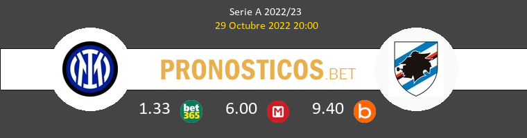 Inter vs Sampdoria Pronostico (29 Oct 2022) 1