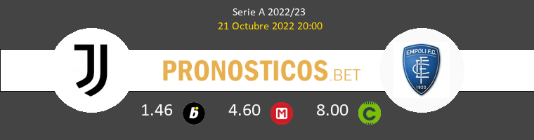 Juventus vs Empoli Pronostico (21 Oct 2022) 1