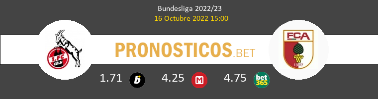 Koln vs FC Augsburgo Pronostico (16 Oct 2022) 1