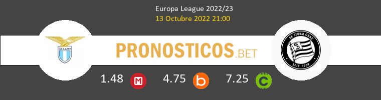 Lazio vs Sturm Graz Pronostico (13 Oct 2022) 1