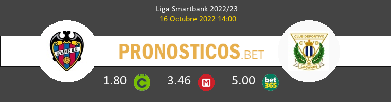 Levante vs Leganés Pronostico (16 Oct 2022) 1