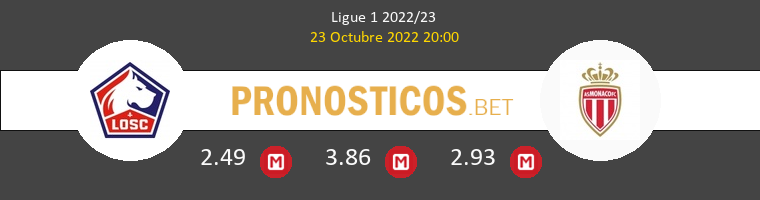 Lille vs Monaco Pronostico (23 Oct 2022) 1
