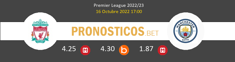 Liverpool vs Manchester City Pronostico (16 Oct 2022) 1