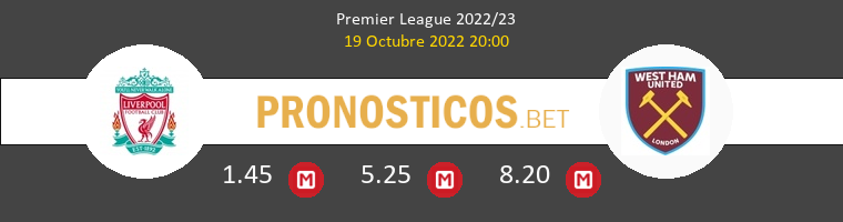 Liverpool vs West Ham Pronostico (19 Oct 2022) 1