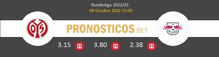 Mainz 05 vs Red Bull Leipzig Pronostico (8 Oct 2022) 1
