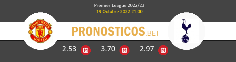 Manchester United vs Tottenham Hotspur Pronostico (19 Oct 2022) 1