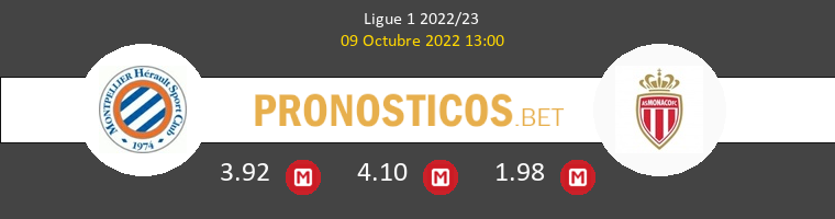 Montpellier vs Monaco Pronostico (9 Oct 2022) 1