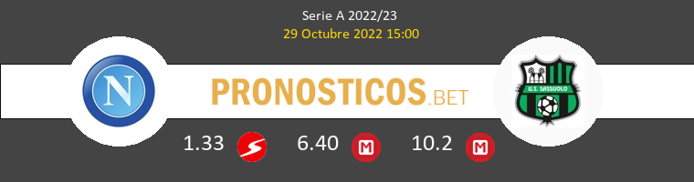 Nápoles vs Sassuolo Pronostico (29 Oct 2022) 1
