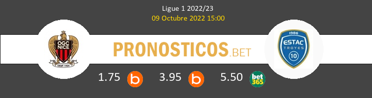 Nice vs Troyes Pronostico (9 Oct 2022) 1