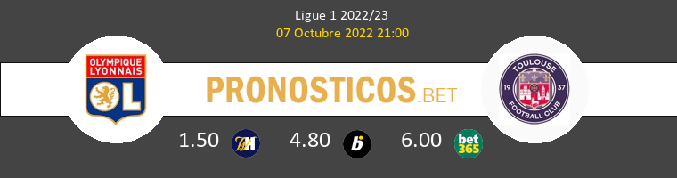 Olympique Lyonnais vs Toulouse Pronostico (7 Oct 2022) 1