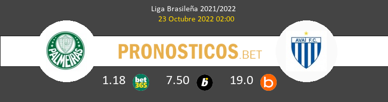 Palmeiras vs Avaí Pronostico (23 Oct 2022) 1