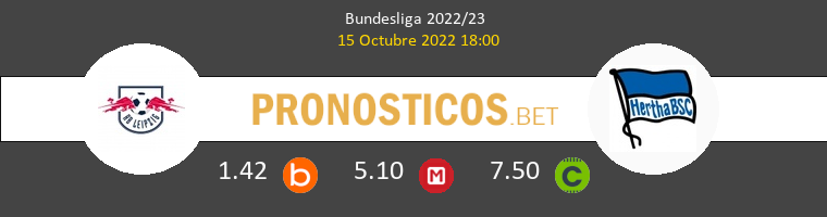 RB Leipzig vs Hertha Berlín Pronostico (15 Oct 2022) 1