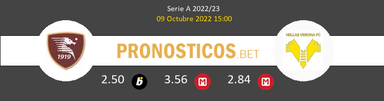 Salernitana vs Hellas Verona Pronostico (9 Oct 2022) 1