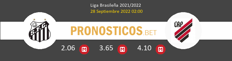 Santos FC vs Athletico Paranaense Pronostico (28 Sep 2022) 1