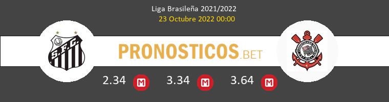 Santos FC vs Corinthians Pronostico (23 Oct 2022) 1