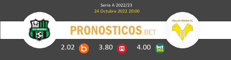 Sassuolo vs Hellas Verona Pronostico (24 Oct 2022) 1