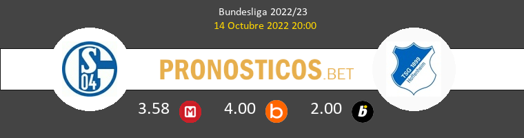 Schalke 04 vs Hoffenheim Pronostico (14 Oct 2022) 1