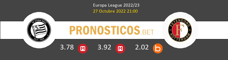 Sturm Graz vs Feyenoord Pronostico (27 Oct 2022) 1