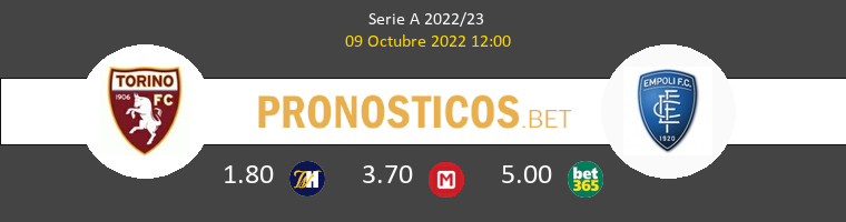 Torino vs Empoli Pronostico (9 Oct 2022) 1