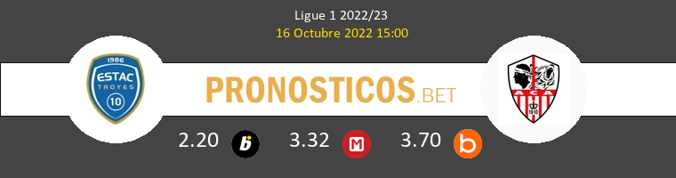 Troyes vs Ajaccio Pronostico (16 Oct 2022) 1