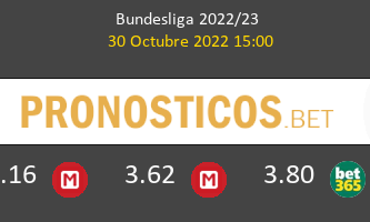 Union Berlin vs B. Mönchengladbach Pronostico (30 Oct 2022) 1