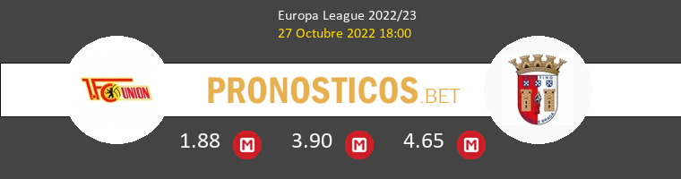 Union Berlin vs Sporting Braga Pronostico (27 Oct 2022) 1