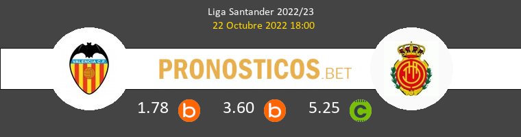Valencia vs Mallorca Pronostico (22 Oct 2022) 1