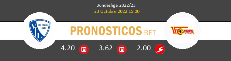 VfL Bochum vs Union Berlin Pronostico (23 Oct 2022) 1