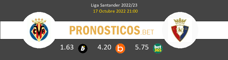 Villarreal vs Osasuna Pronostico (17 Oct 2022) 1