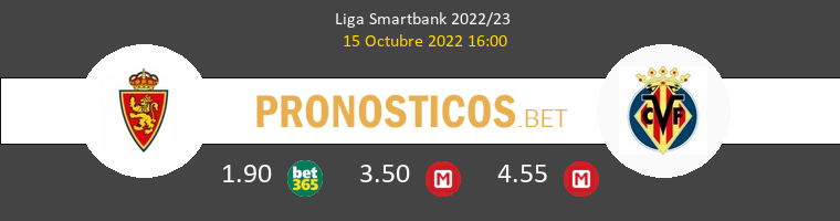 Zaragoza vs Villarreal B Pronostico (15 Oct 2022) 1