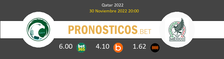 Arabia Saudí vs México Pronostico (30 Nov 2022) 1