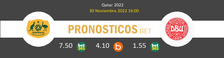 Australia vs Dinamarca Pronostico (30 Nov 2022) 1