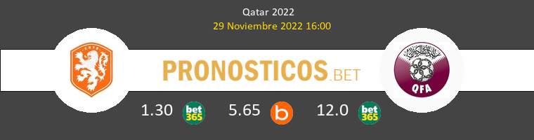Países Bajos vs Catar Pronostico (29 Nov 2022) 1