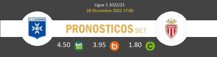 Auxerre vs Monaco Pronostico (28 Dic 2022) 1