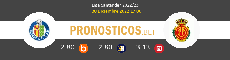 Getafe vs Mallorca Pronostico (30 Dic 2022) 1