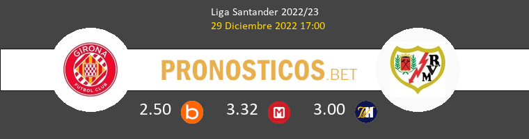 Girona vs Rayo Vallecano Pronostico (29 Dic 2022) 1