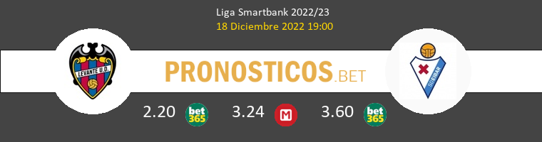 Levante vs Eibar Pronostico (18 Dic 2022) 1