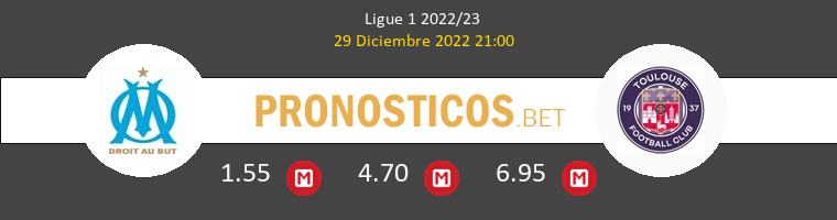 Olympique Marseille vs Toulouse Pronostico (29 Dic 2022) 1