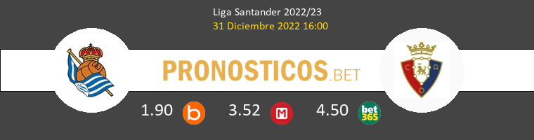 Real Sociedad vs Osasuna Pronostico (31 Dic 2022) 1