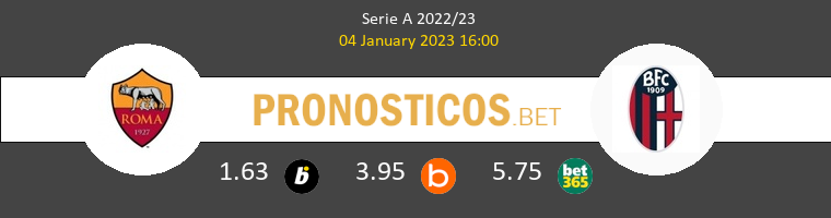 Roma vs Bologna Pronostico (4 Ene 2023) 1