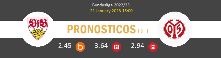 Stuttgart vs Mainz 05 Pronostico (21 Ene 2023) 1