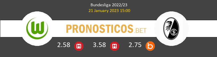 Wolfsburgo vs SC Freiburg Pronostico (21 Ene 2023) 1