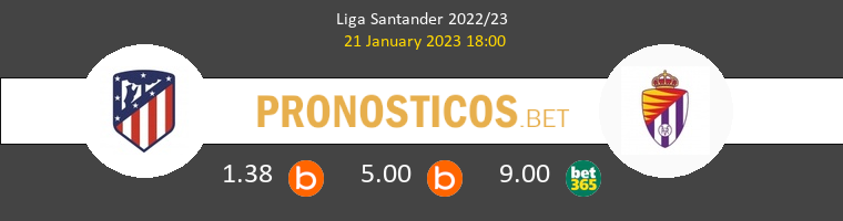 Atlético vs Real Valladolid Pronostico (21 Ene 2023) 1