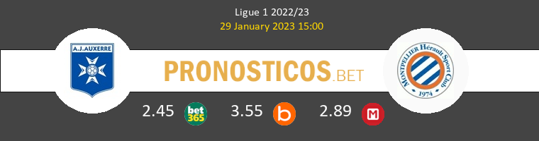 Auxerre vs Montpellier Pronostico (29 Ene 2023) 1