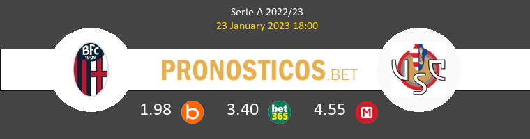 Bologna vs Cremonese Pronostico (23 Ene 2023) 1
