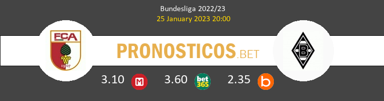 FC Augsburgo vs B. Mönchengladbach Pronostico (25 Ene 2023) 1