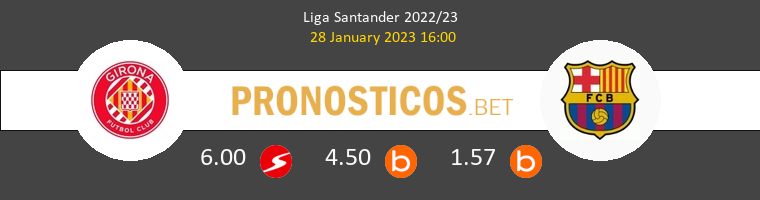 Girona vs Barcelona Pronostico (28 Ene 2023) 1