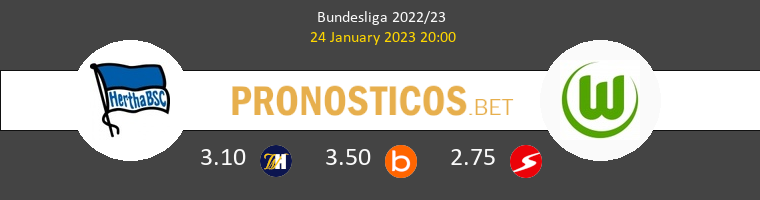 Hertha BSC vs Wolfsburg Pronostico (24 Ene 2023) 1